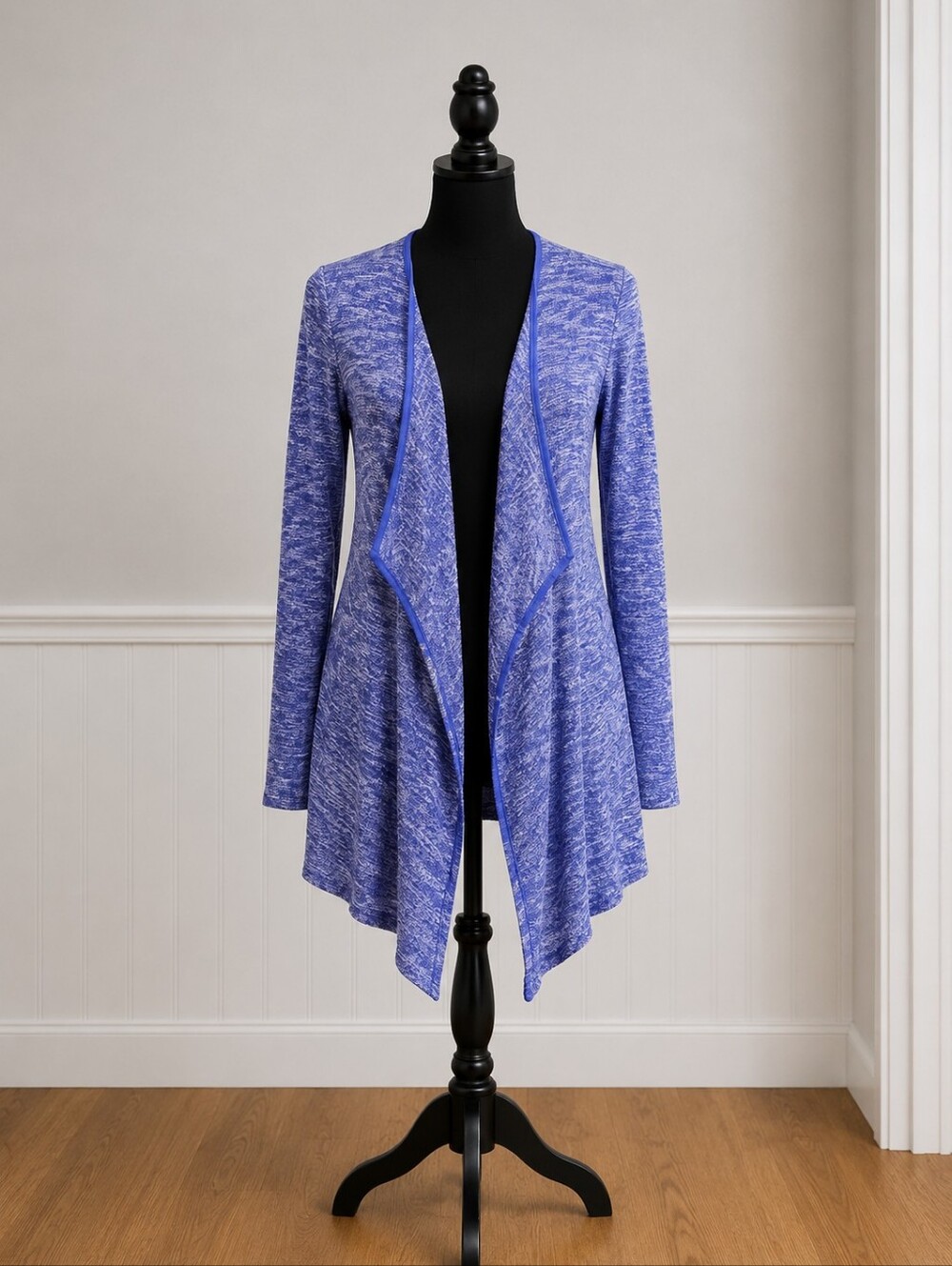 Volcom Women's Blue Open Front Sweater